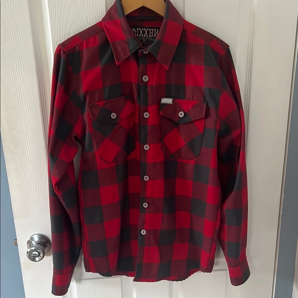 DIXXON Red and Black Checkered Shirt